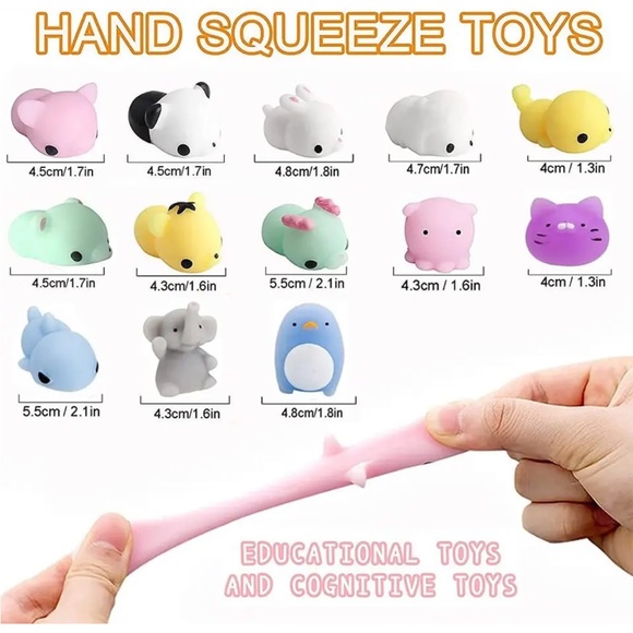 🐸 6 COLORFUL MOCHI SQUISHYS 🐸 - Picture 3 of 4